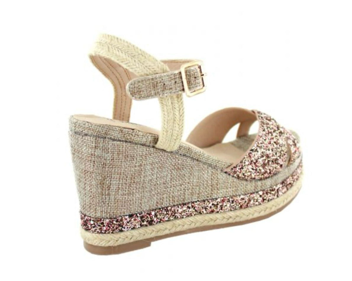 SANDALI ZEPPA DONNA “MENBUR” 20363 PRIMAVERA ESTATE 2025 NATURALE/CIPRIA