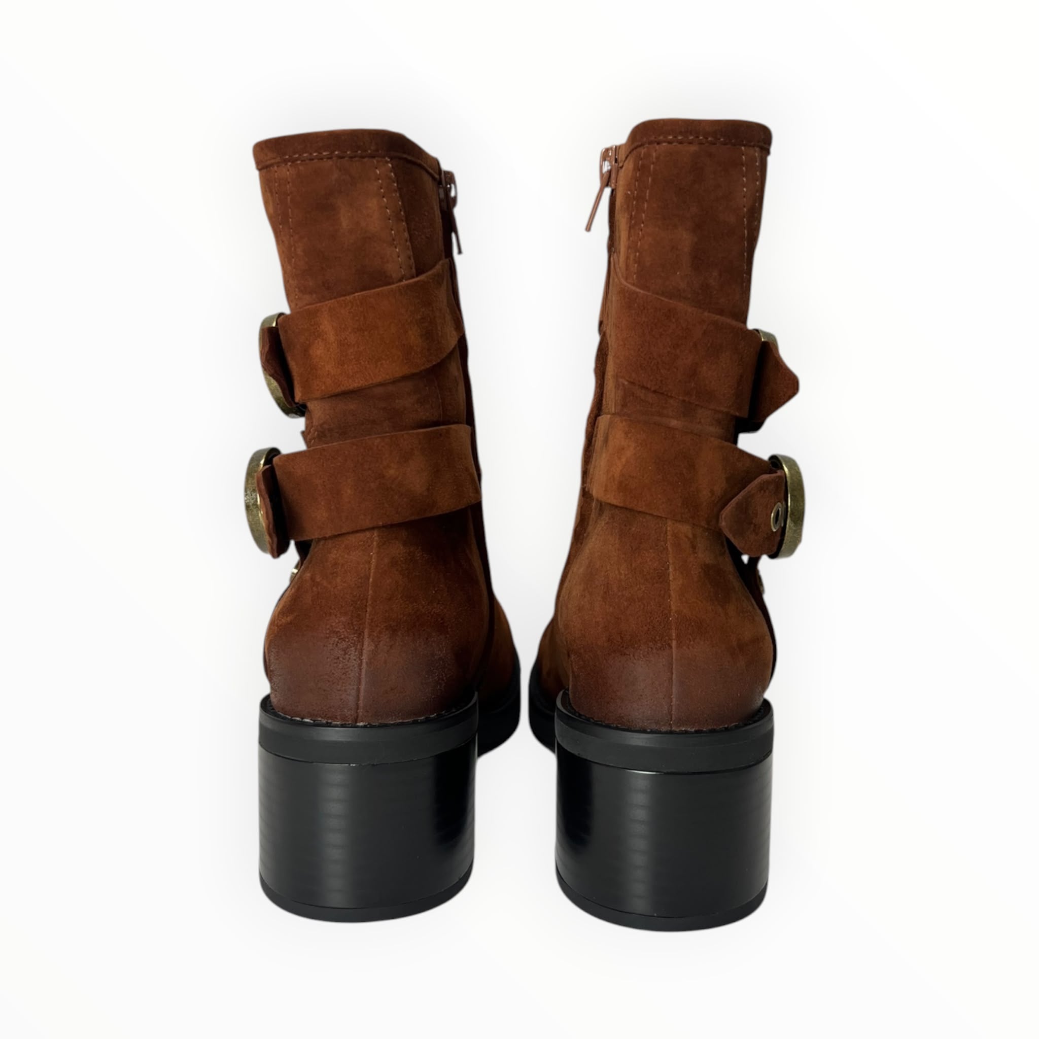 Stivaletti Donna “ELVIO ZAN" EA1603X  Pelle Cuoio