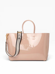 Borsa Donna "N°21" TOTE SHOPPER GRANDE PELLE VERNICE NUDE