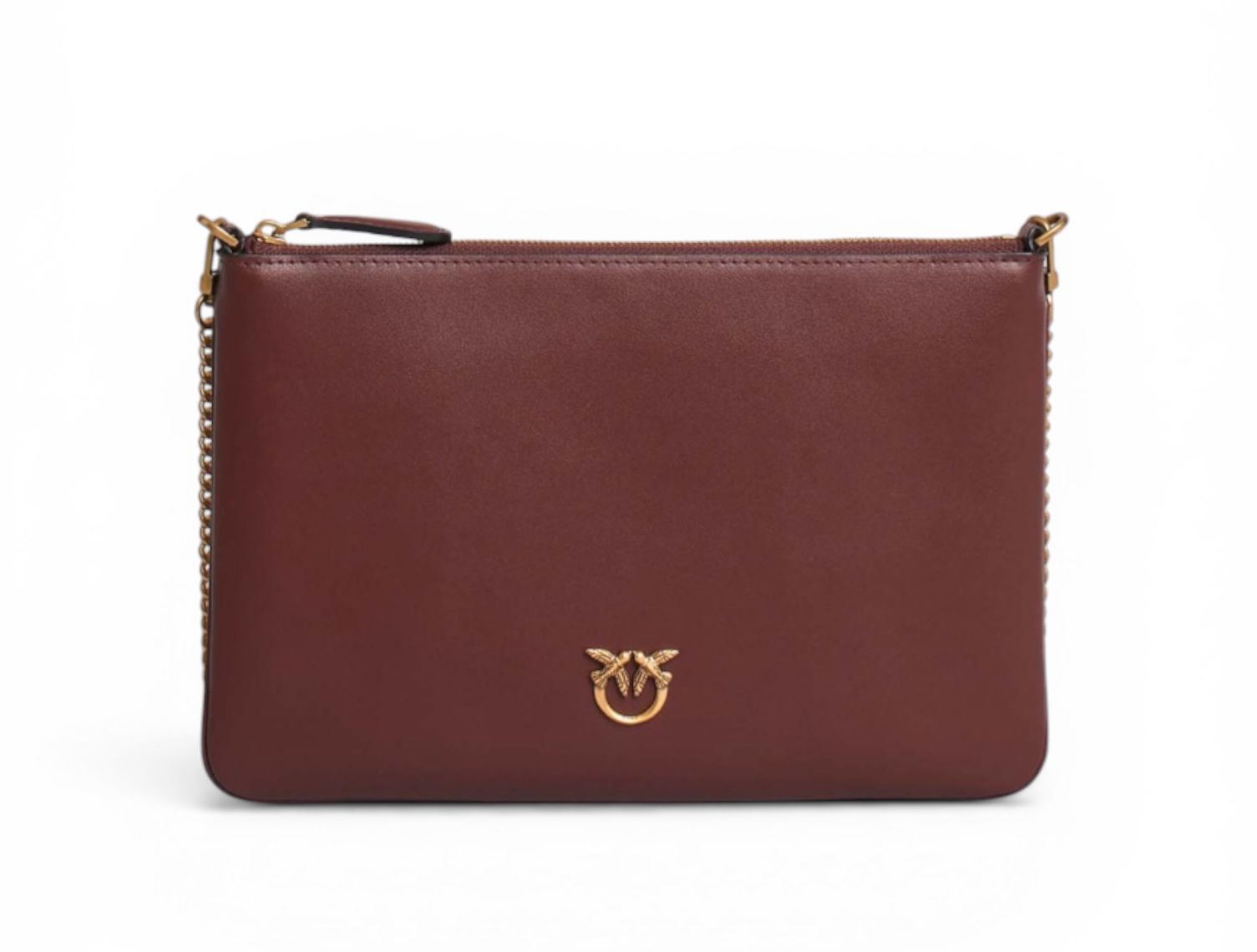 BORSA DONNA “PINKO ” FLAT CLASSIC R49Q VITELLO BURGUNDY