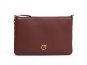 BORSA DONNA “PINKO ” FLAT CLASSIC R49Q VITELLO BURGUNDY