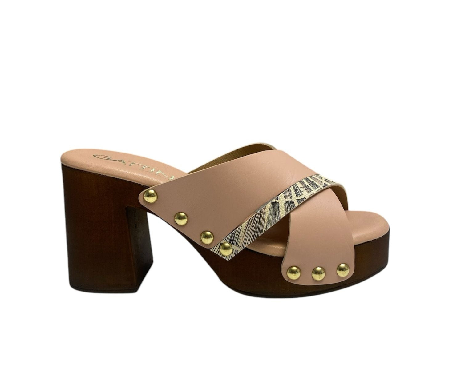 SANDALI DONNA “GATTINONI CIRCUS” FAYETTE18 PRIMAVERA ESTATE 2025 PELLE ROSA