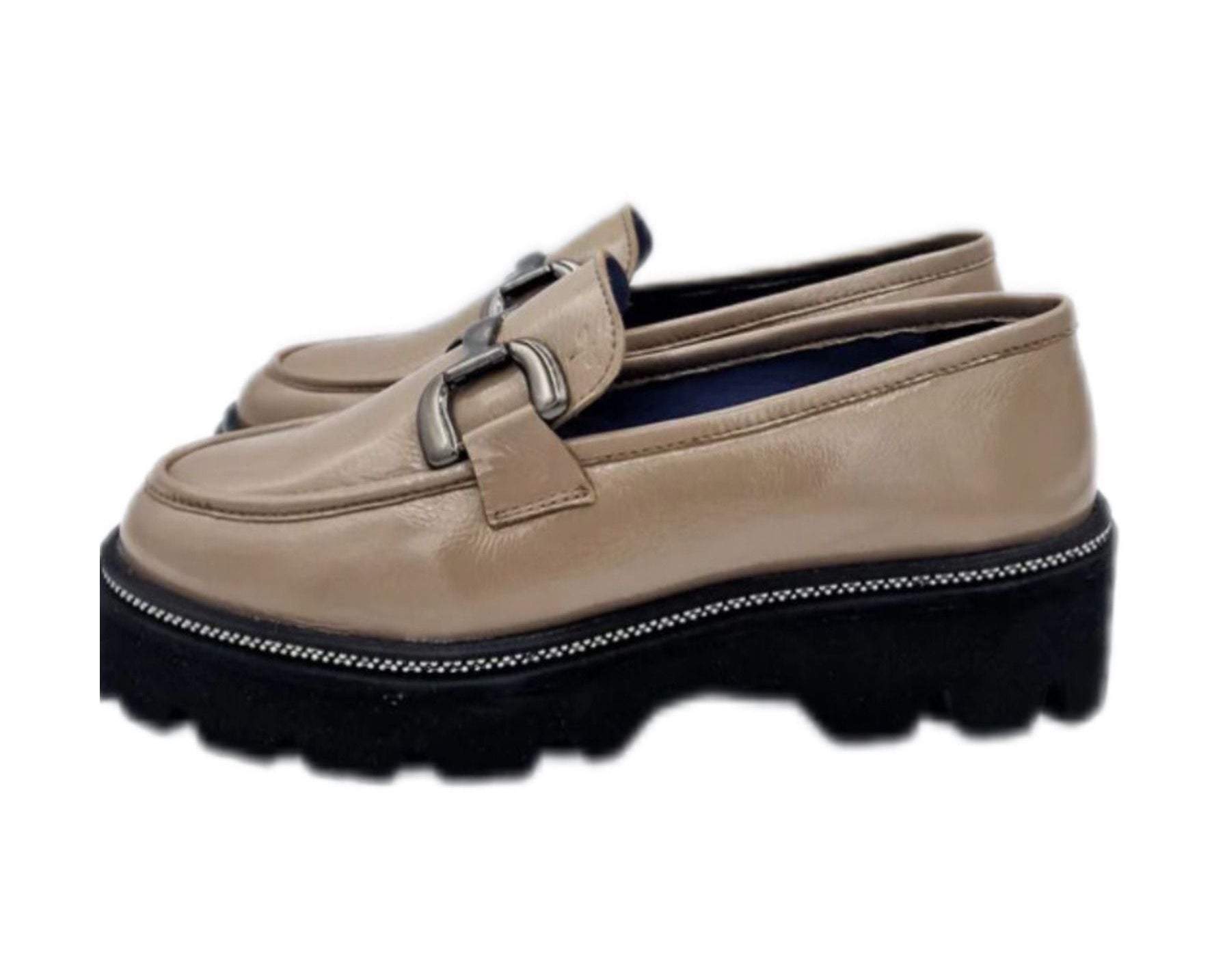 Mocassini Donna “Pregunta” 2327021 003  Autunno/Inverno 2024/25 –Vera pelle Tortora