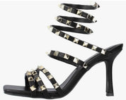 SANDALI BORCHIATI  DONNA “MENBUR” 23791 NERO PRIMAVERA/ESTATE 2025