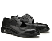 STRINGATA FRANCESINA  DONNA SEMIAPERTA  “CULT” CLW420400 VERA PELLE NERO