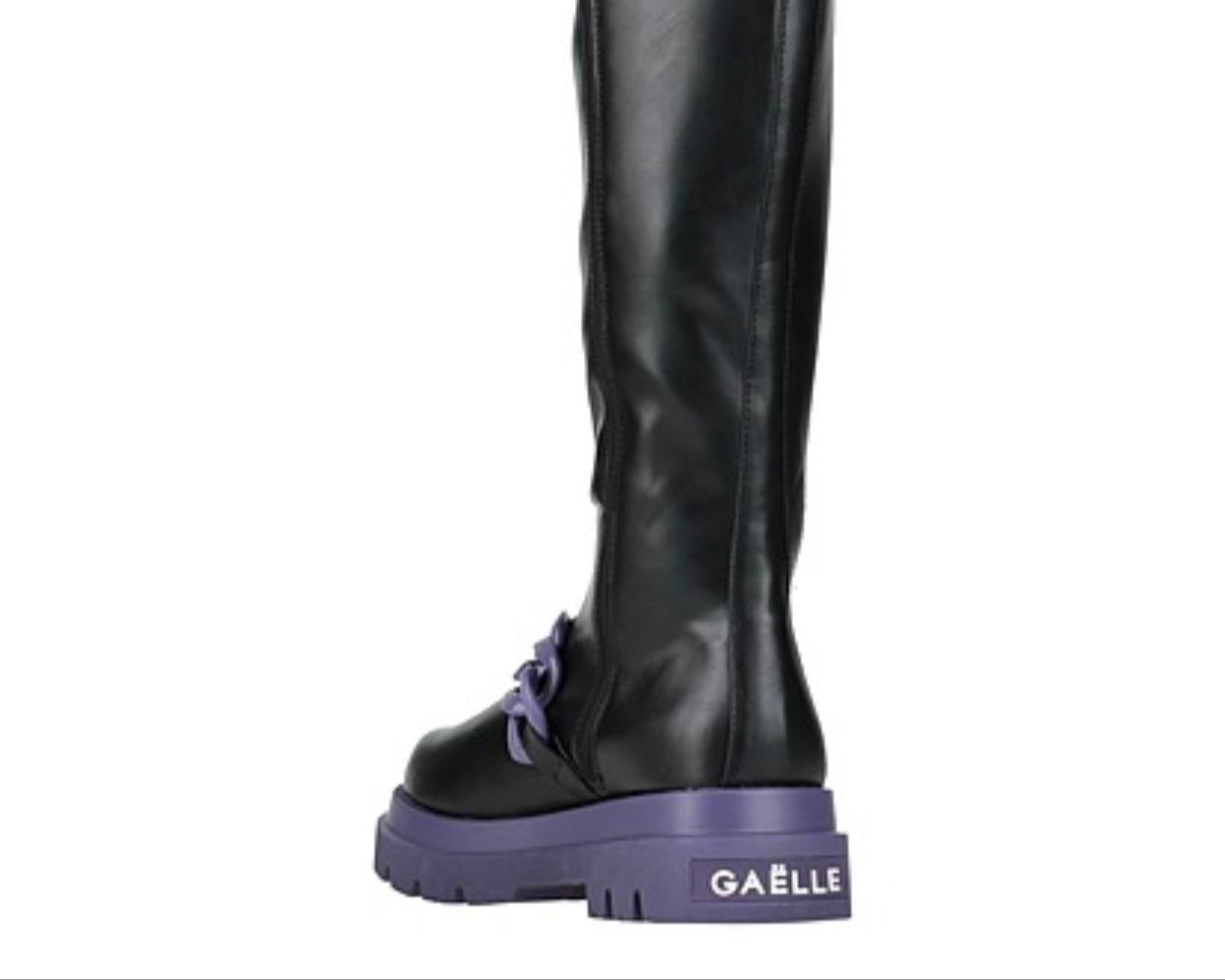 STIVALE DONNA “Gaëlle Paris” GBCDP2818  NERO CON CATENA AUTUNNO/INVERNO 24/2025