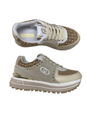 SNEAKERS DONNA “LIU JO” MAXI WONDER 87  S3603 Suede/Jacuard Beige