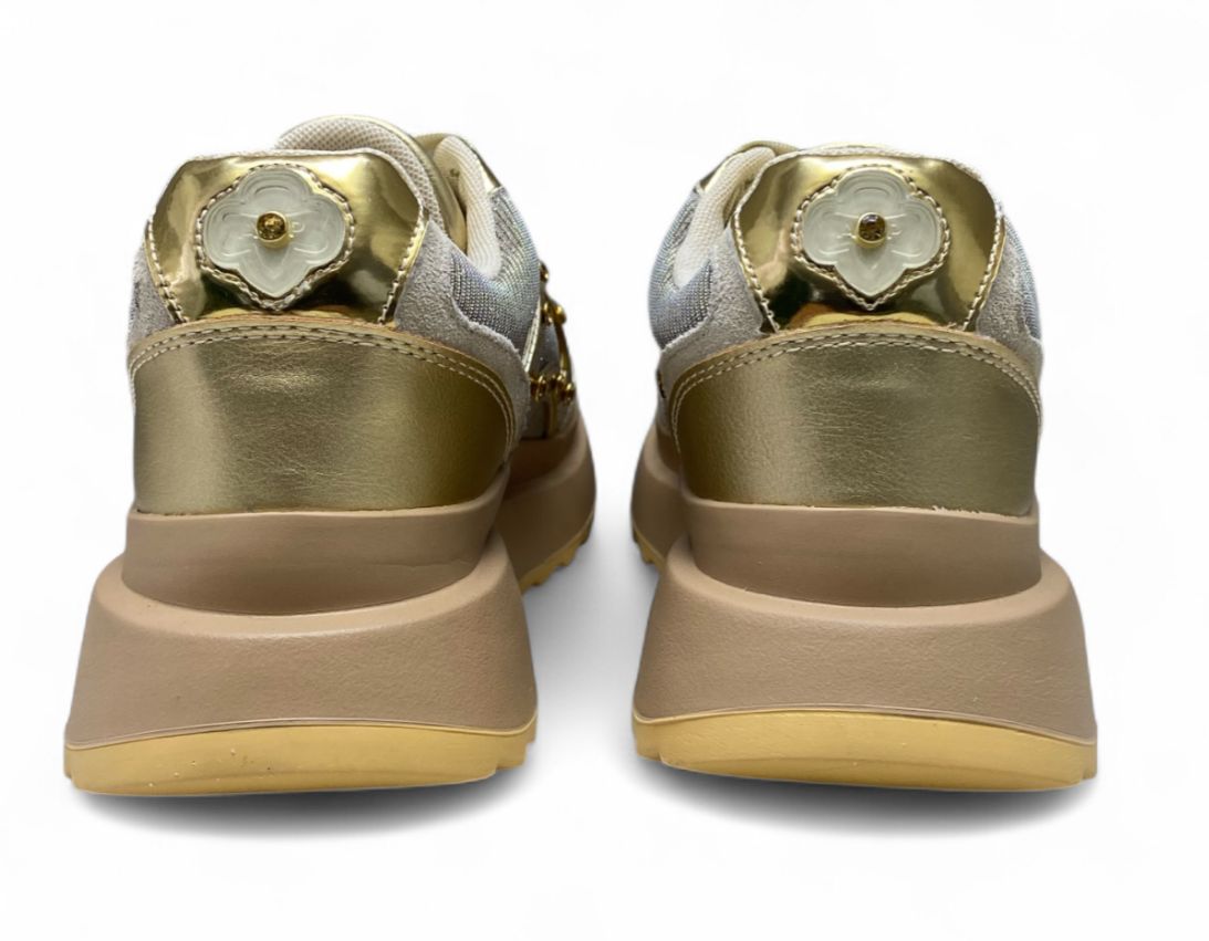 SNEAKERS DONNA “APEPAZZA ” CLOTILDE F3COZY05/LUX Beige/Platinum