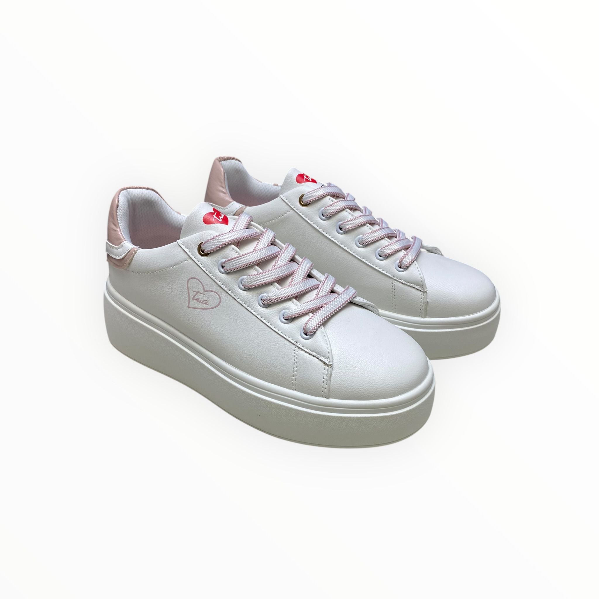 Sneakers Donna “BRACCIALINI” BA138 Bianco/Rosa