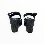 Sandali Zeppa DONNA “BRACCIALINI” BA67  Nero