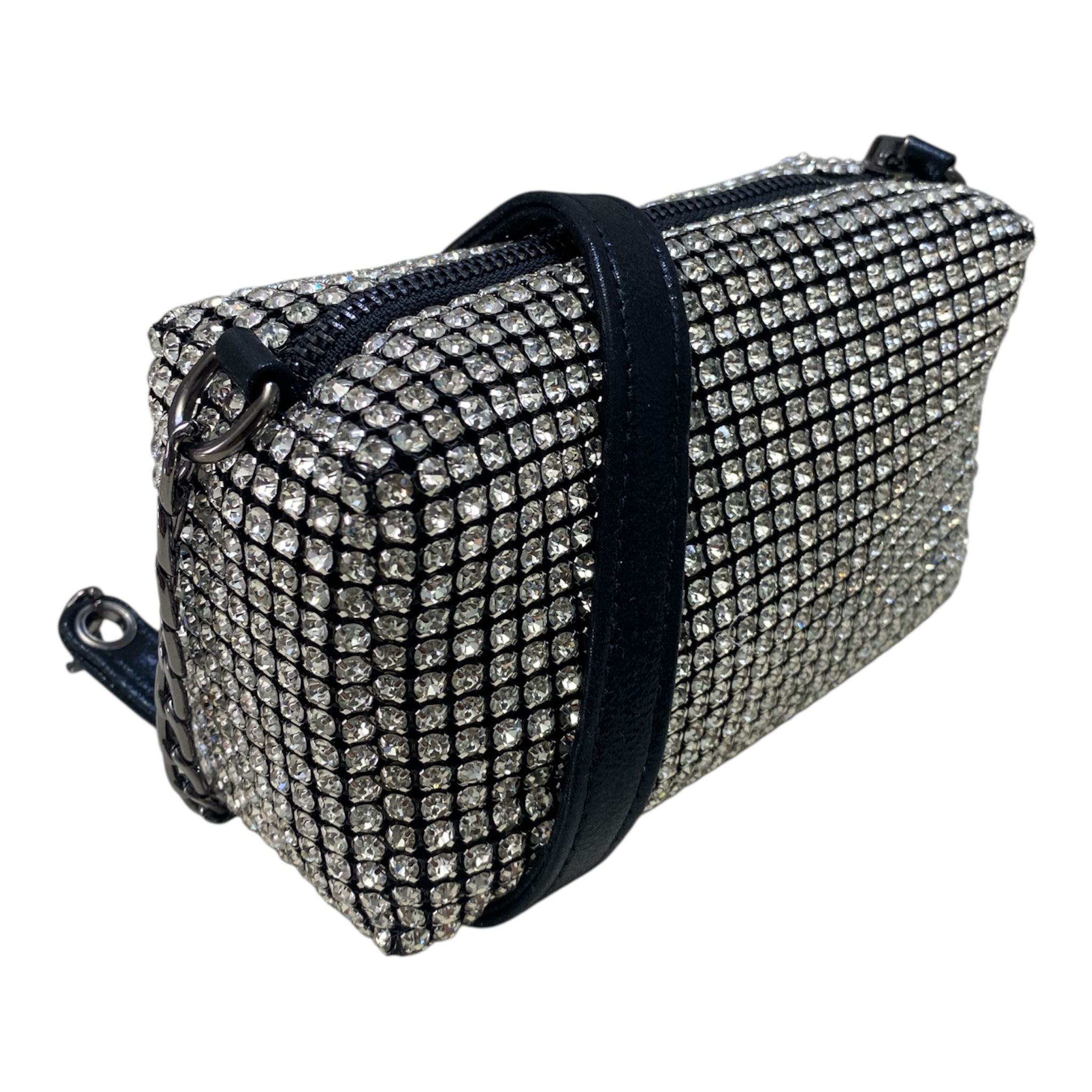 BORSA DONNA “MENBUR” 85226 0001 STRASS SILVER NERO