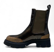 Stivaletti Beatles Donna “BRACCIALINI” L41  Vernice Bronzo/Oro