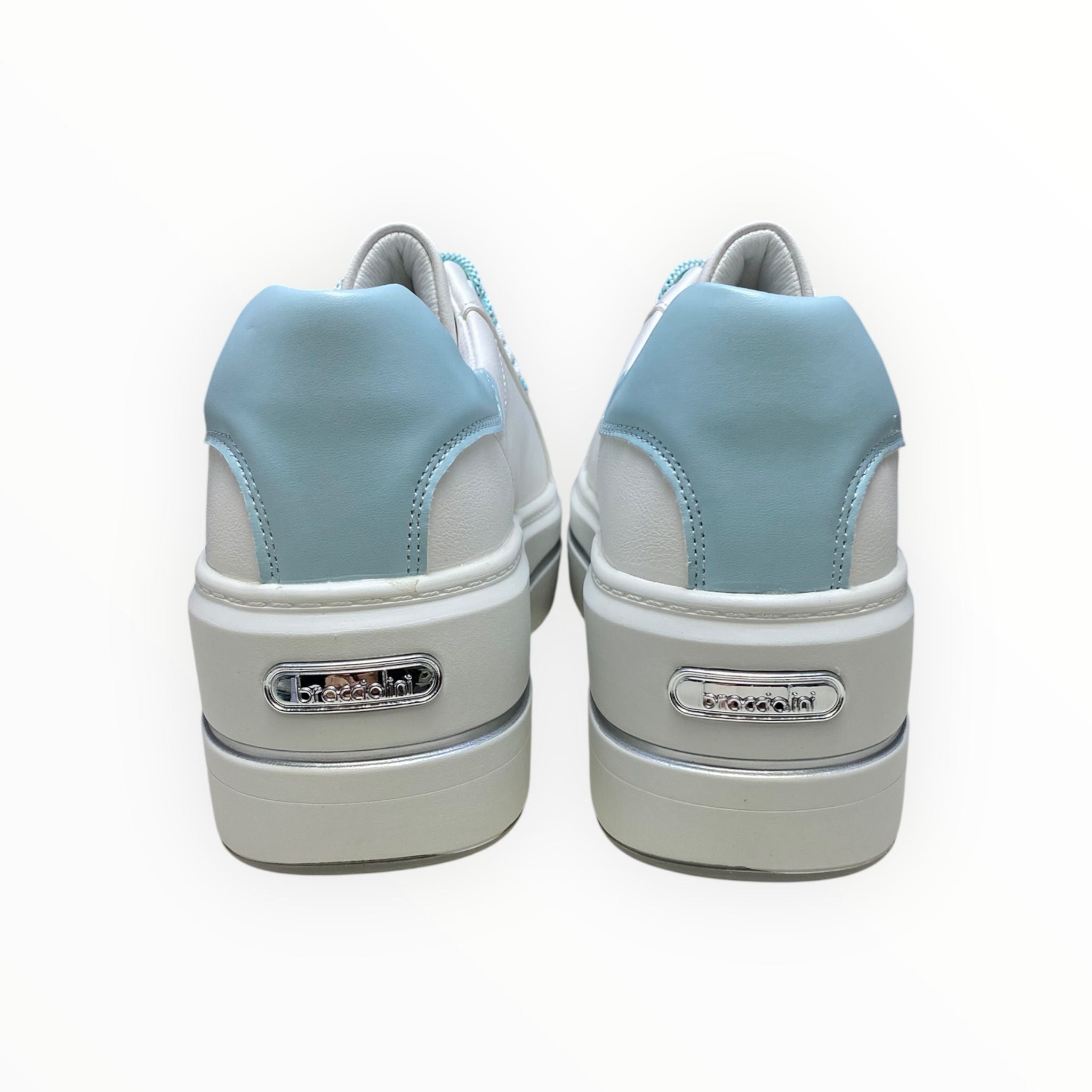 Sneakers  Donna “BRACCIALINI” BA141 Bianco/Sky