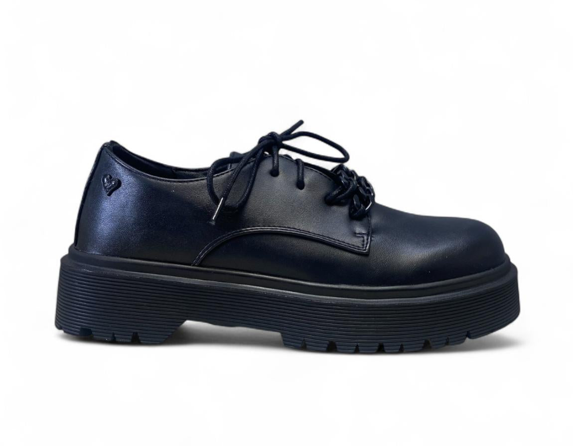 Stringata Derby Donna “BRACCIALINI” L76 Nero