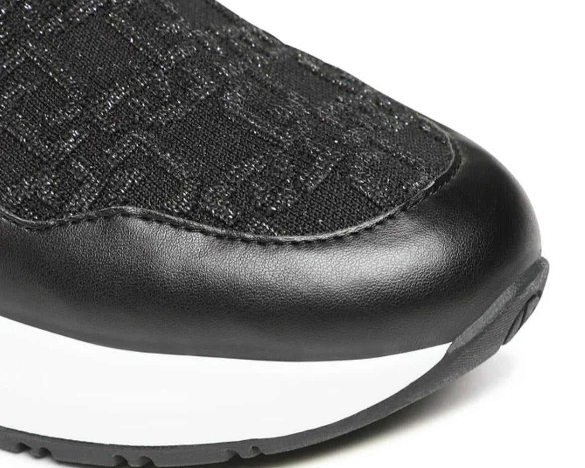 "LIU JO" Lily 16 Sneakers Sock Elastic Donna Primavera Estate 2025  Black BA3083TX262