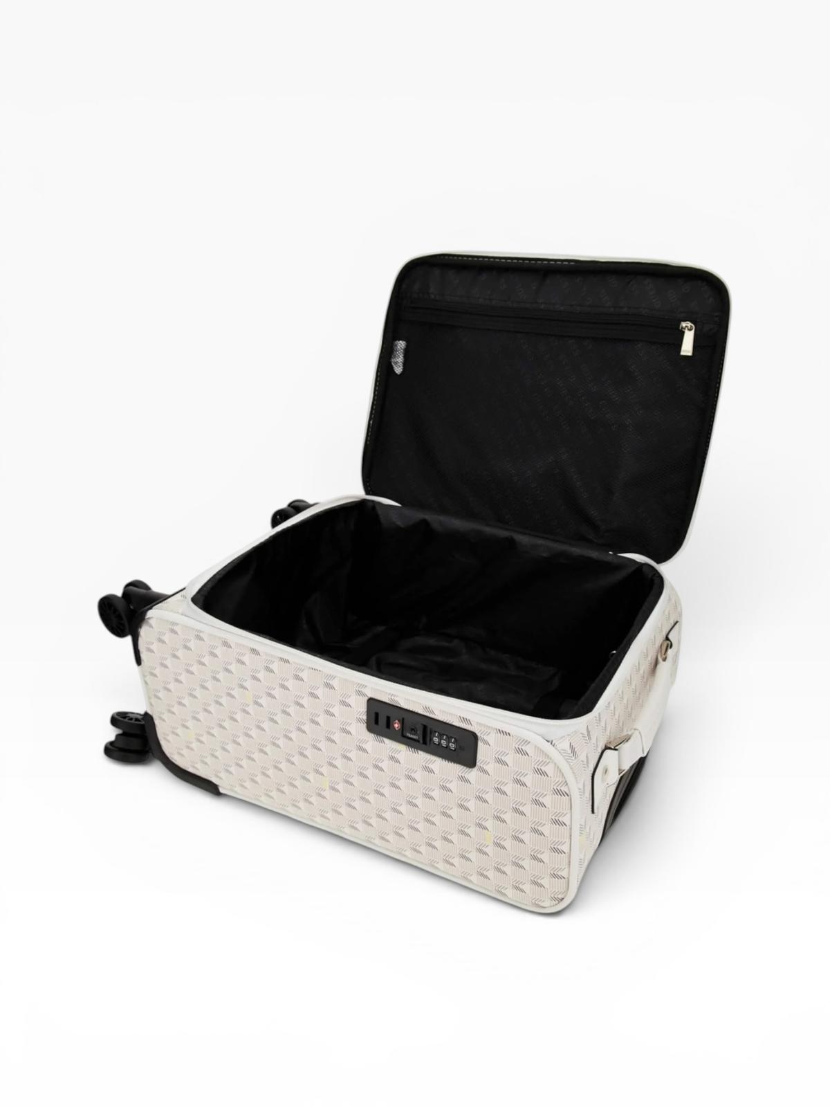 BORSA TROLLEY “GUESS” J9091982 TRAVEL STONE LOGO  CREMA