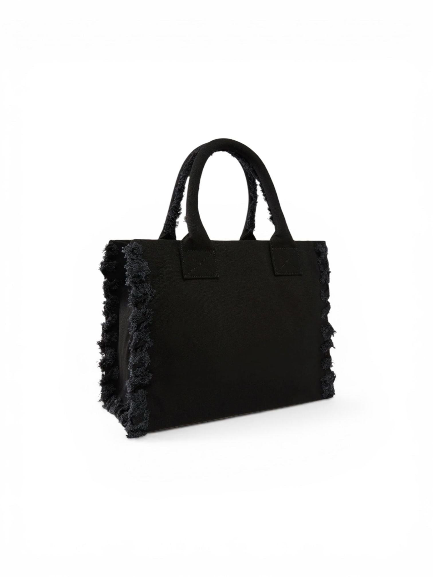 BORSA DONNA “PINKO ” BEACH SHOPPER CANVAS NERO