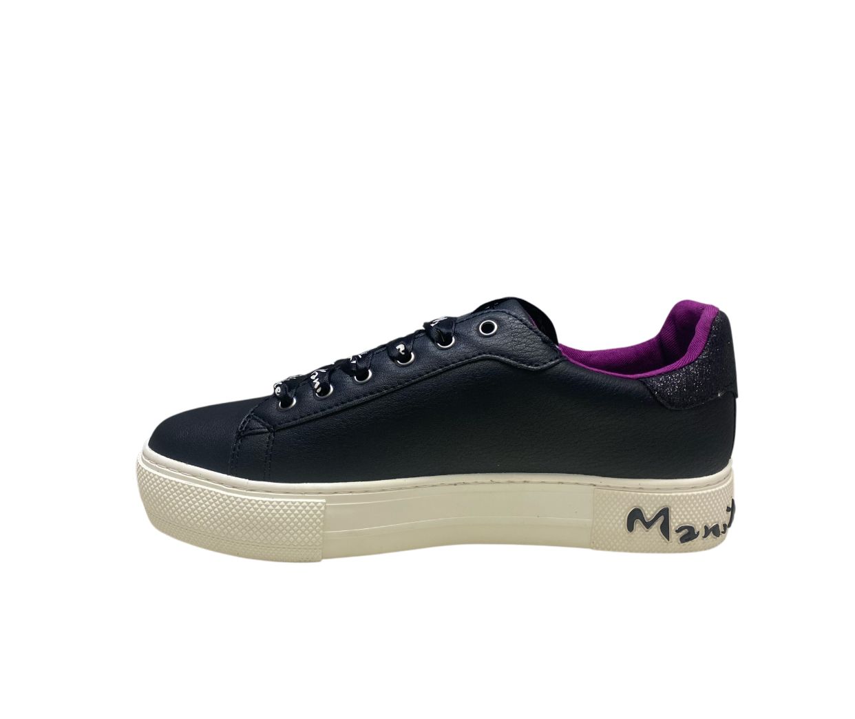 Sneakers Donna "MANILA GRACE" Vera Pelle Nero R3A9