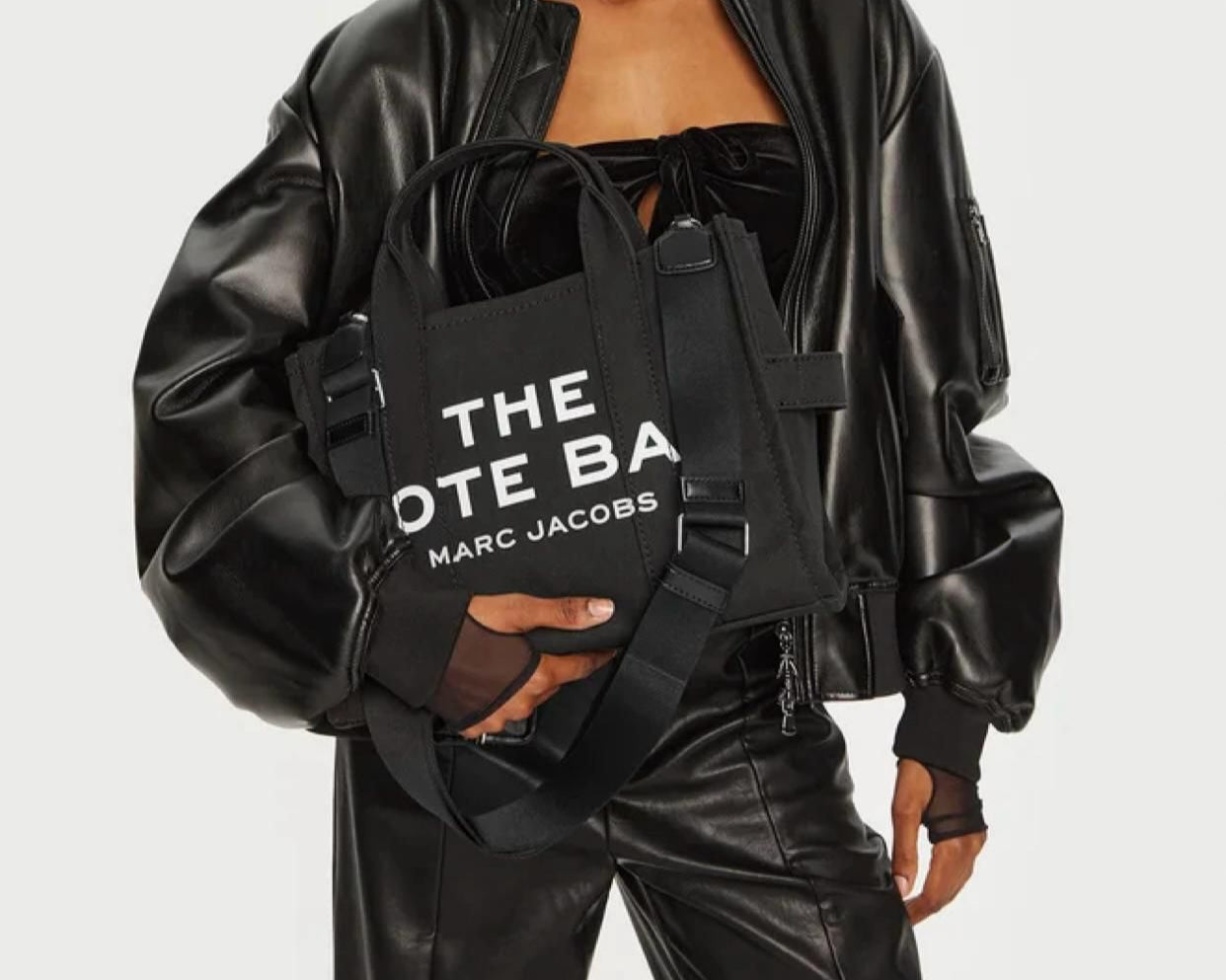 BORSA DONNA “MARC JACOBS”  THE CANVAS MEDIUM TOTE BAG   NERO