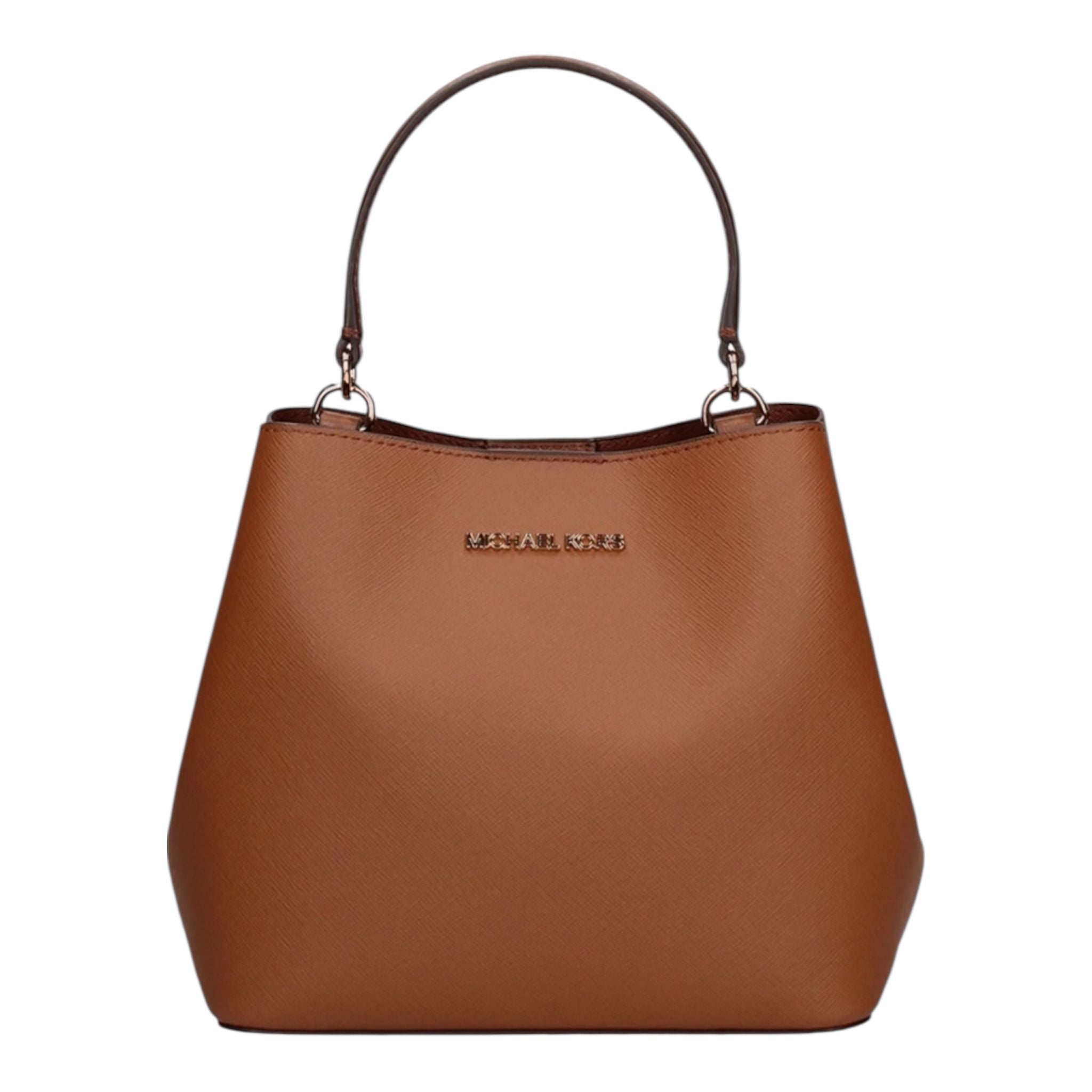 Borsa Donna “MICHAEL KORS” PRATT  35S4G3FM5T SMALL BCKT SAFFIANO Marrone