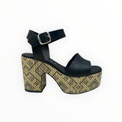 Sandali Tacco Zeppa Donna “PREGUNTA”2519002 003 Nero