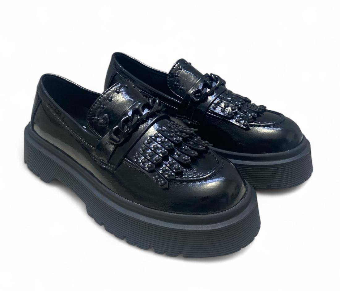 Mocassini Donna “Braccialini” L73 Vernice Nero