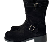 Tronchetti Vaquero Donna “GR8” Naomi 1 Collezione Autunno/Inverno 2024/2025 Camoscio Velour  – Nero