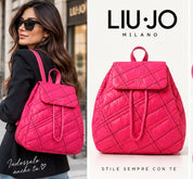BORSA ZAINO  DONNA “LIU JO” AA3B40 T4974 M BACKPACK FUCSIA LAMPONE
