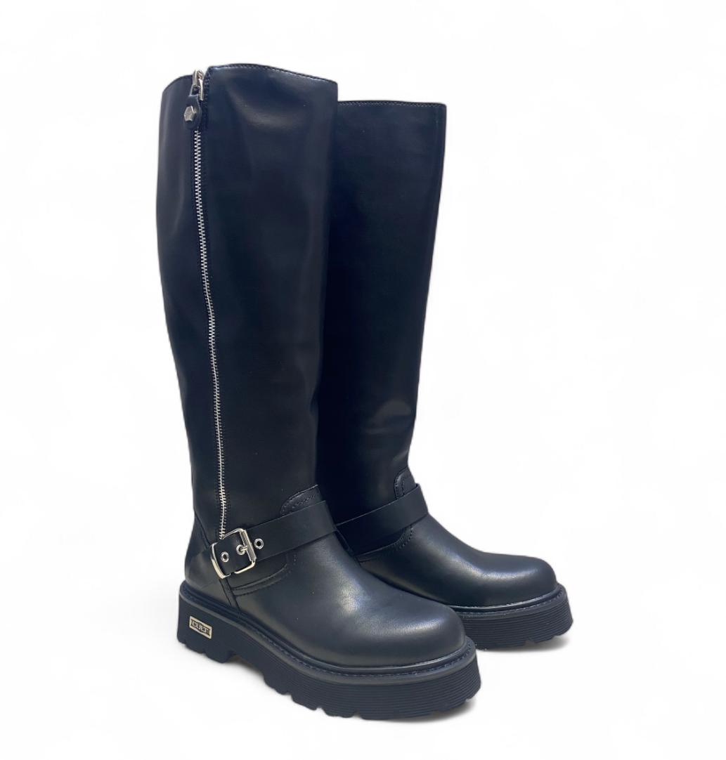 Stivali Donna “CULT” CLW391400 Slash 3914 High Pelle Nero