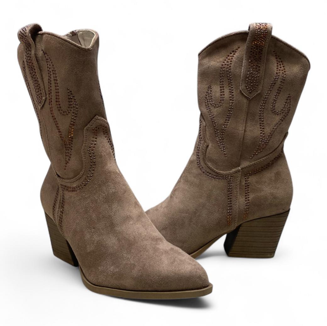 Stivaletti Texani Donna “PREGUNTA" 2426010 002 Tortora