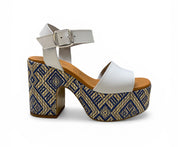 Sandali Tacco Zeppa Donna “PREGUNTA”2519002 003 ghiaccio