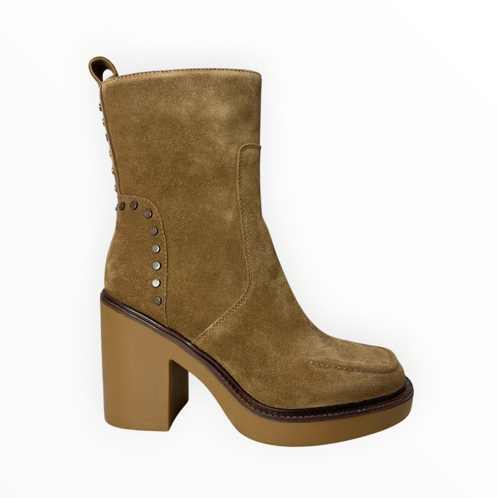 Stivaletti Donna “APEPAZZA" F4AMBER05/SUE Adele Camoscio Cognac