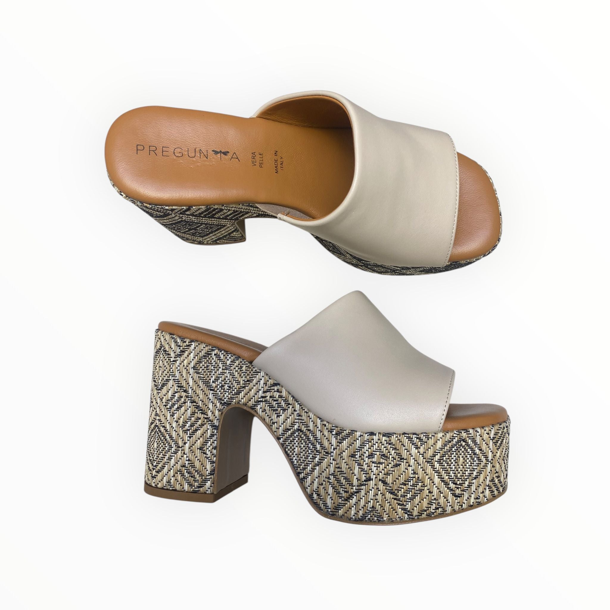 Sandali Tacco Zeppa Donna “PREGUNTA”2519003 001 Beige