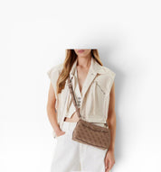 BORSA Donna “GUESS" SG965212 Katia Logo Marrone