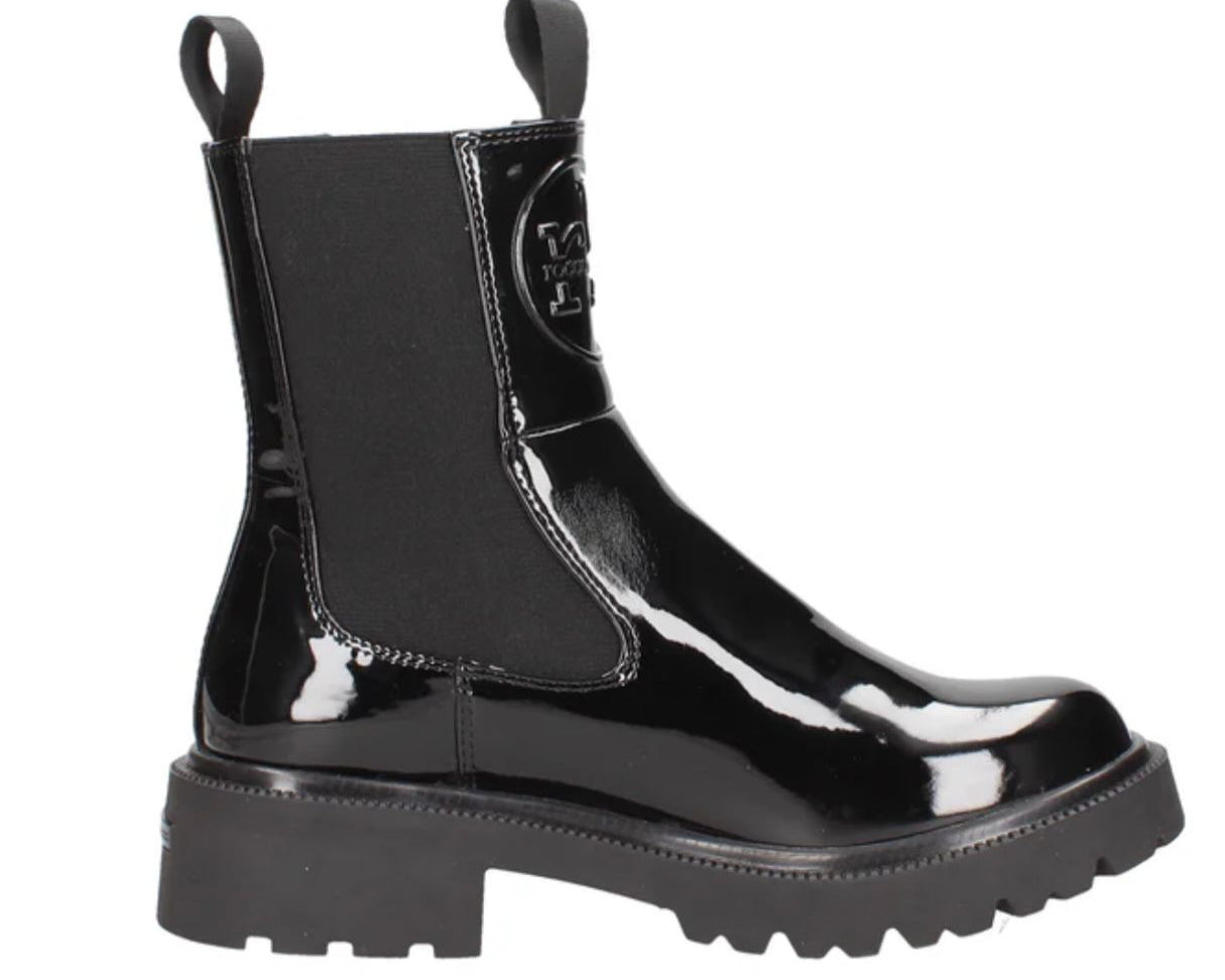Stivaletti  Beatles Donna “RoccoBarocco” RBRSD0159630 Collezione Autunno/Inverno 24/2025 –  Vernice Nero Lucido