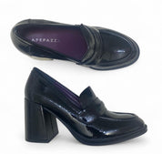 Mocassini Donna “Apepazza” F3TRENDY01/PAT  Terry Vernice Nero