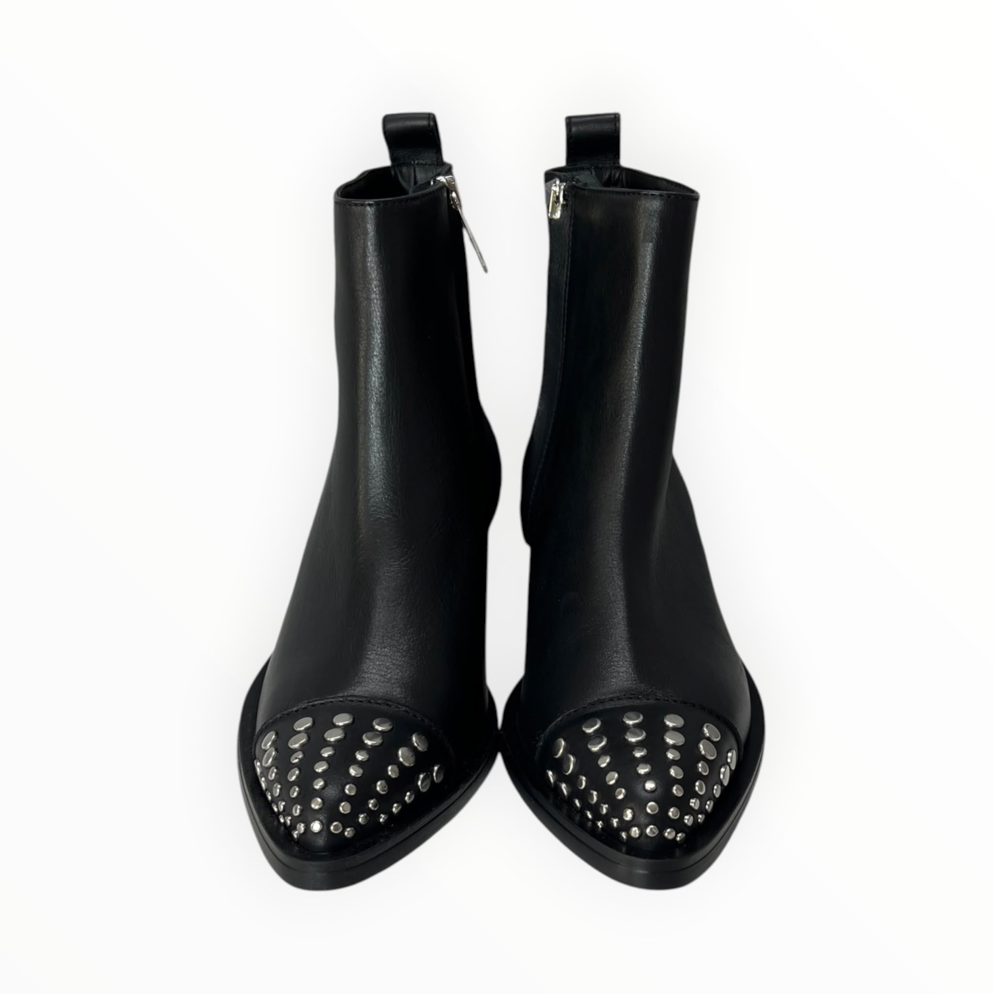 Stivaletti Texani Donna “CARMENS” Kelly Studs 56306 Pelle Nero