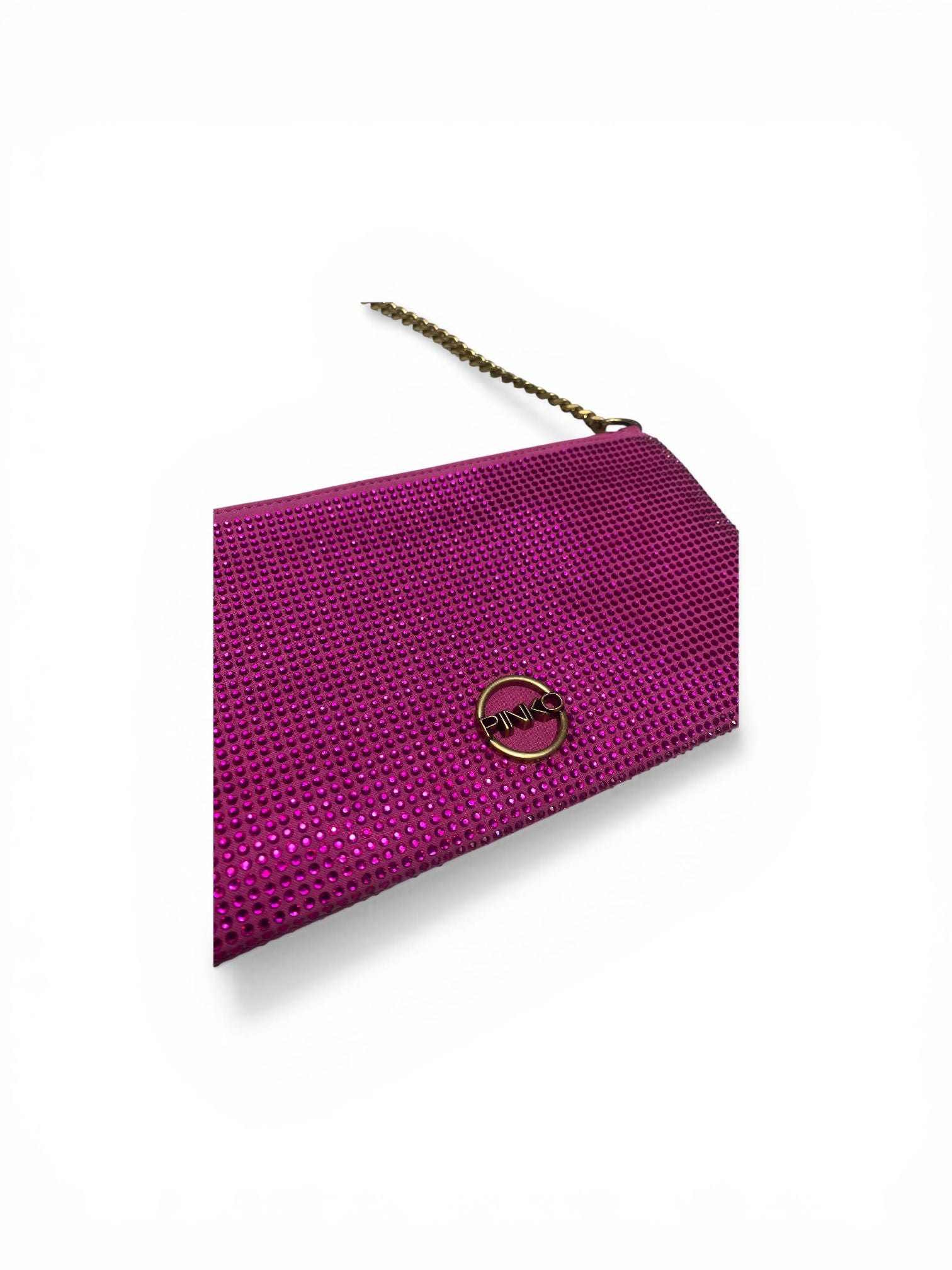 BORSA POCHETTE DONNA “PINKO ” STRASS FUCSIA
