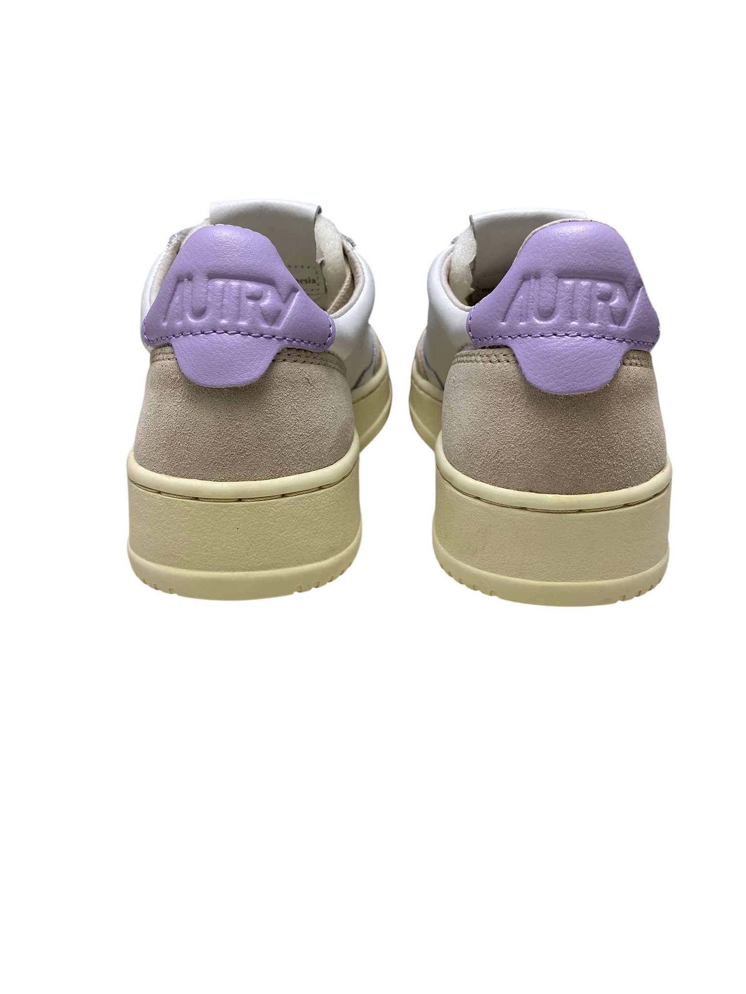 SNEAKERS DONNA “AUTRY” MEDALIST AULW LS68 PELLE BIANCO/LILLA