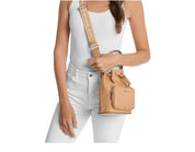 Borsa Donna Secchiello  “MICHAEL KORS” KHAI 35T5S5FM1C SMALL BUCKET Nylon  Camel