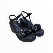 Sandali  Zeppa Donna “BRUNO PREMI” BH3004X Nappa Nero