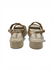 Sandali Donna "JANET & JANET" J-120 IVETTE Vera Pelle Laminato Oro