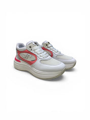 Sneakers Donna "JANET & JANET" J-061   Vera Pelle Bianco Rosa