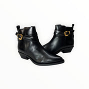 Stivaletti Texani Donna “CARMENS” Kelly Wrap 54126 Pelle Nero