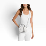 Borsa Donna “MICHAEL KORS” THOMPSON 35S5S70S6L MEDIUM DUFFLE SATCHEL LEATHER BIANCO