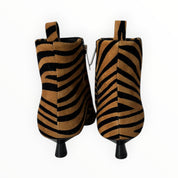 Stivaletti Donna “CARMENS” Demi Low Pelle Zebra Cuoio