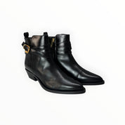 Stivaletti Texani Donna “CARMENS” Kelly Wrap 54126 Pelle Nero