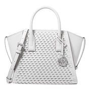 Borsa Donna “MICHAEL KORS” AVRIL 35T5S4VS1Y SMALL  TZ SATCHEL Pelle Bianco