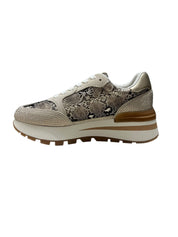 SNEAKERS DONNA “LIU JO” AMAZING 25 S3815 SUEDE/STRASS/PYTHON BEIGE/ORO