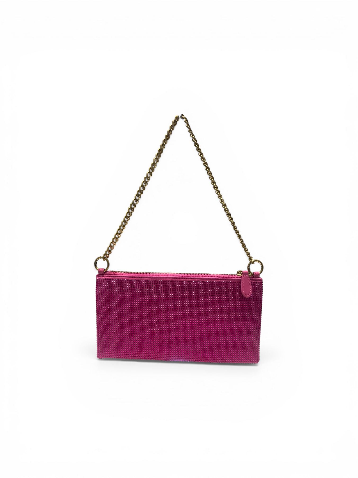 BORSA POCHETTE DONNA “PINKO ” STRASS FUCSIA